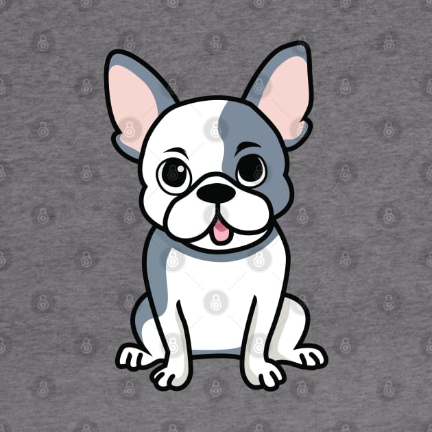 Cute Merle French Bulldog by Kawaii Bomb